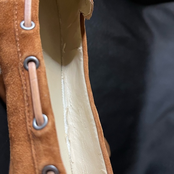 Isaac Mizrah Tan Suede Women's Loafers - Picture 6 of 9